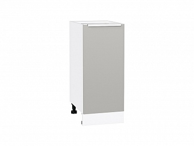 Шкаф нижний с 1-ой дверцей Фьюжн 816*350*480 Silky Light Grey / Белый