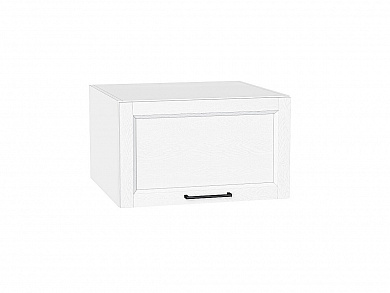 Шкаф верхний горизонтальный глубокий Сканди 358*600*576 White Silkwood / Белый