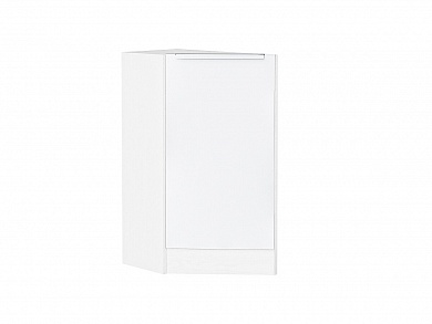 Шкаф нижний торцевой Фьюжн 816*296*554 Silky White / Белый