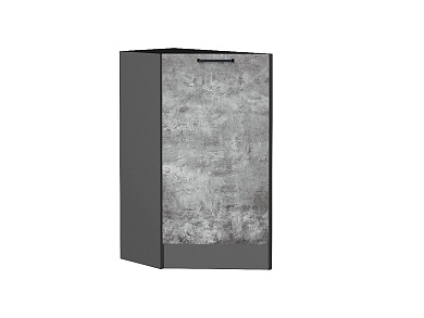 Шкаф нижний торцевой Флэт 816*296*552 Temple Stone 2S / Graphite