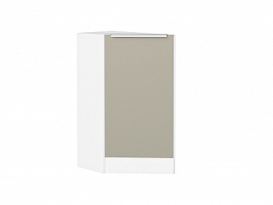 Шкаф нижний торцевой Фьюжн 816*296*554 Silky Grey / Белый