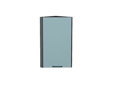 Шкаф верхний торцевой Флэт 716*300*306 Grey-green In 2S / Graphite