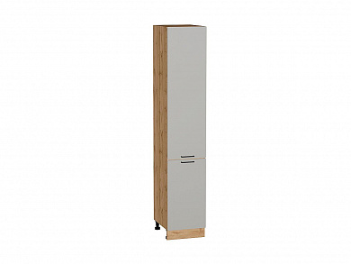 Шкаф пенал с 2-мя дверцами Флэт 2132*400*574 Light Grey In 2S / Дуб Вотан