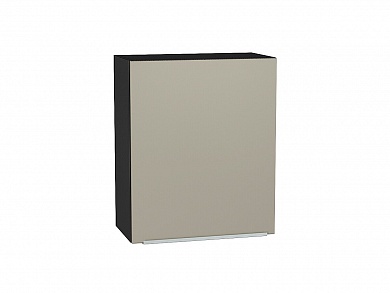 Шкаф верхний с 1-ой дверцей Фьюжн 716*600*320 Silky Grey / Graphite