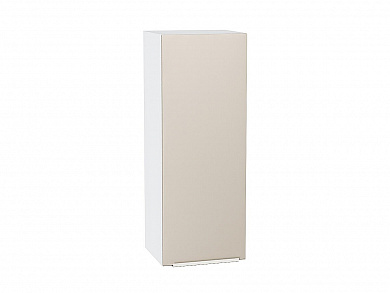 Шкаф верхний с 1-ой дверцей Фьюжн 920*350*320 Cream Silk / Белый