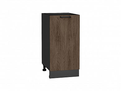 Шкаф нижний с 1-ой дверцей Флэт 816*400*478 Brown Casella Oak 2S / Graphite