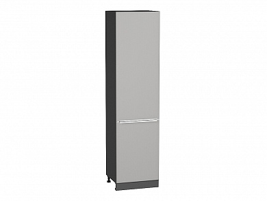 Шкаф пенал с 2-мя дверцами Фьюжн 2336*600*576 Silky Light Grey / Graphite