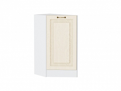 Шкаф нижний торцевой Ницца 816*296*552 Дуб крем / Белый