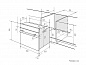 Электрический духовой шкаф EDM 4545 BBL 595*450*580 Черный
