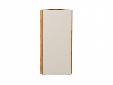 Шкаф верхний торцевой Фьюжн 920*300*306 Cream Silk / Дуб Вотан