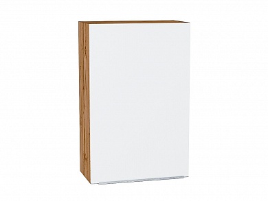 Шкаф верхний с 1-ой дверцей Фьюжн 920*600*320 Silky White / Дуб Вотан