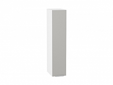 Шкаф верхний бутылочница Фьюжн 920*200*320 Silky Light Grey / Белый