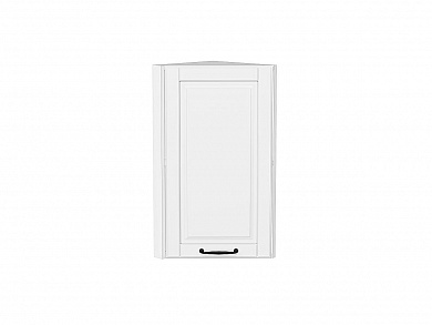 Шкаф верхний торцевой Дублин 716*300*304 Special White / Белый