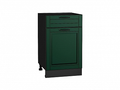 Шкаф нижний с 1-ой дверцей и ящиком Дублин 816*500*478 Special Green / Graphite