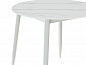 Стол Uni-Form-R.2B 800*800*750 SGrey/White Matt Marble