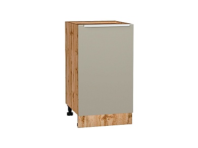 Шкаф нижний с 1-ой дверцей Фьюжн 816*450*480 Silky Grey / Дуб Вотан