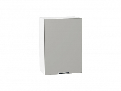 Шкаф верхний с 1-ой дверцей Флэт 716*500*318 Light Grey In 2S / Белый