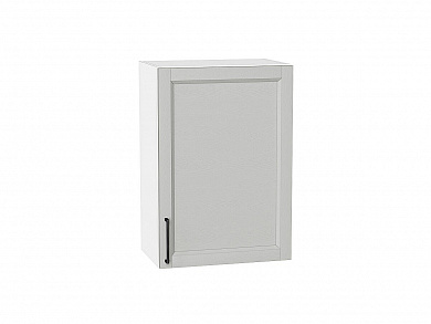 Шкаф верхний с 1-ой дверцей Сканди 716*500*320 Grey Silkwood / Белый