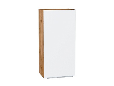 Шкаф верхний с 1-ой дверцей Фьюжн 920*450*320 Silky White / Дуб Вотан