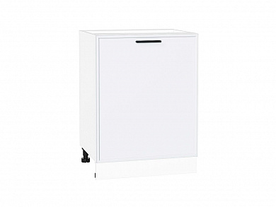 Шкаф нижний с 1-ой дверцей Фрейм 816*600*484 White Silk / Белый