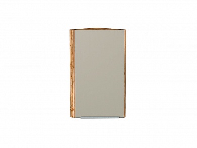 Шкаф верхний торцевой Фьюжн 716*300*306 Silky Grey / Дуб Вотан