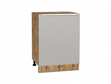 Шкаф нижний с 1-ой дверцей Фьюжн 816*600*480 Silky Light Grey / Дуб Вотан