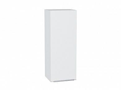 Шкаф верхний с 1-ой дверцей Фьюжн 920*350*320 Silky White / Белый