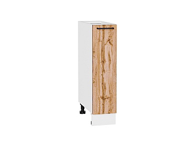 Шкаф нижний бутылочница Флэт 816*200*478 Wotan Oak 2S / Белый