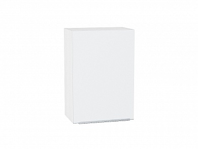 Шкаф верхний с 1-ой дверцей Фьюжн 716*500*320 Silky White / Белый
