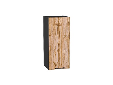 Шкаф верхний с 1-ой дверцей Флэт 716*300*318 Wotan Oak 2S / Graphite