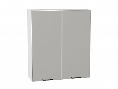 Шкаф верхний с 2-мя дверцами Флэт 920*800*318 Light Grey In 2S / Белый