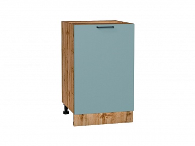 Шкаф нижний с 1-ой дверцей Флэт 816*500*478 Grey-green In 2S / Дуб Вотан