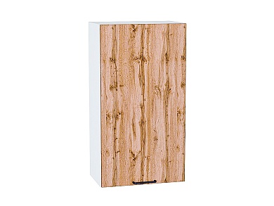 Шкаф верхний с 1-ой дверцей Флэт 920*500*318 Wotan Oak 2S / Белый