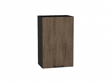 Шкаф верхний с 1-ой дверцей Флэт 716*450*318 Brown Casella Oak 2S / Graphite