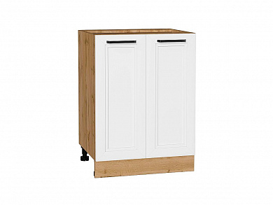 Шкаф нижний с 2-мя дверцами Нео 816*600*480 White Silk / Дуб Вотан