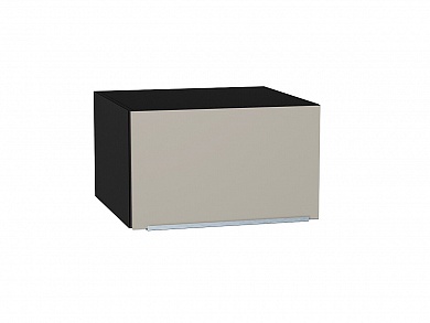 Шкаф верхний горизонтальный глубокий Фьюжн 358*600*576 Silky Grey / Graphite