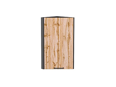 Шкаф верхний торцевой Флэт 716*300*306 Wotan Oak 2S / Graphite