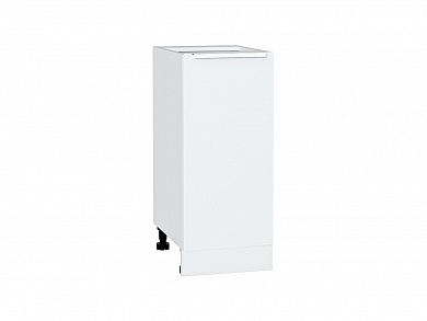 Шкаф нижний с 1-ой дверцей Фьюжн 816*350*480 Silky White / Белый