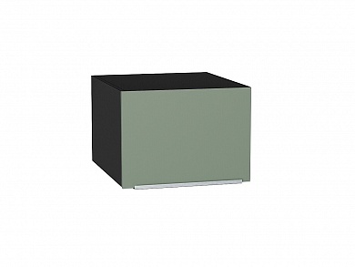Шкаф верхний горизонтальный глубокий Фьюжн 358*500*576 Silky Mint / Graphite