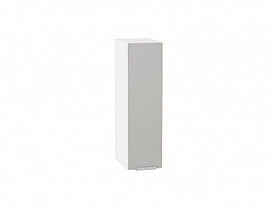 Шкаф верхний бутылочница Фьюжн 716*200*320 Silky Light Grey / Белый