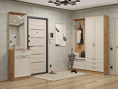 Стиль-04 2110*2200*380 Cream Silkwood
