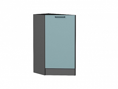 Шкаф нижний торцевой Флэт 816*296*552 Grey-green In 2S / Graphite