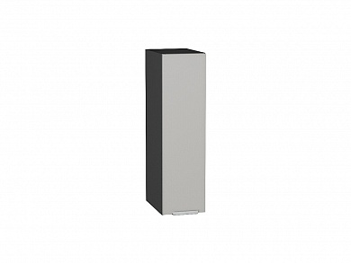 Шкаф верхний бутылочница Фьюжн 716*200*320 Silky Light Grey / Graphite
