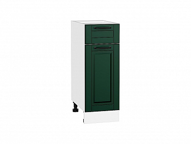 Шкаф нижний с 1-ой дверцей и ящиком Дублин 816*300*478 Special Green / Белый