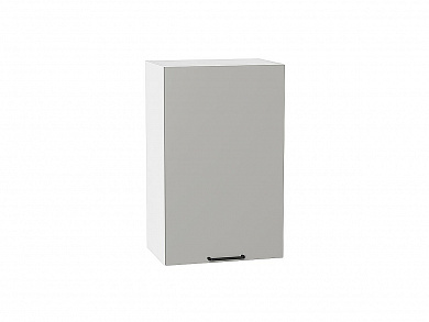 Шкаф верхний с 1-ой дверцей Флэт 716*450*318 Light Grey In 2S / Белый