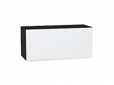 Шкаф верхний горизонтальный Фьюжн 358*800*320 Silky White / Graphite