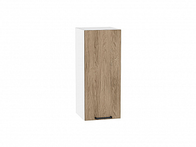 Шкаф верхний с 1-ой дверцей Флэт 716*300*318 Natural Casella Oak 2S / Белый