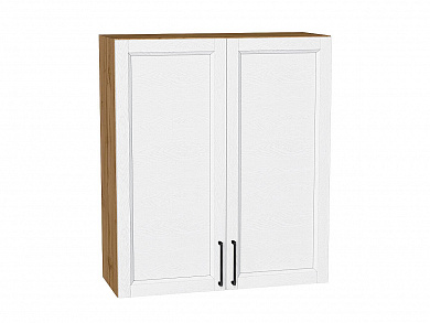 Шкаф верхний с 2-мя дверцами Сканди 920*800*320 White Silkwood / Дуб Вотан