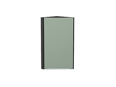Шкаф верхний торцевой Фьюжн 716*300*306 Silky Mint / Graphite
