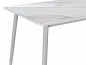 Стол Uni-Form-S2.2B 1300*700*750 SGrey/White Gloss Marble